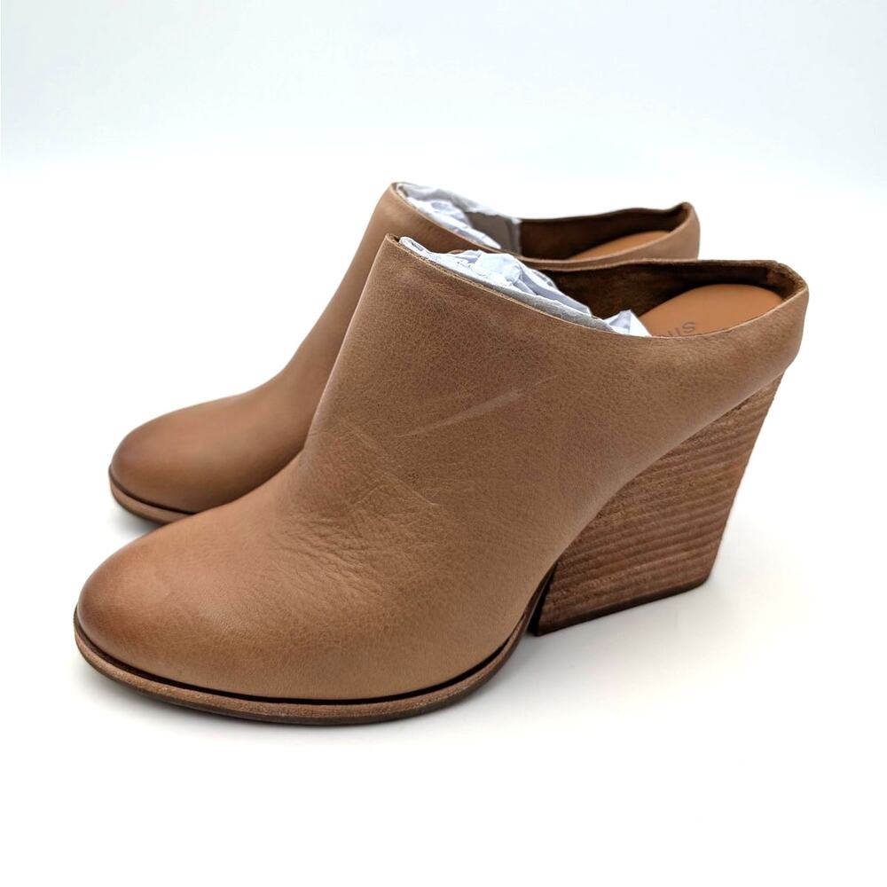 Kork-Ease Challis Chunky Heel Leather Mule Women's Brown Size US8M EU39